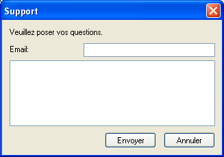 LightLogger Keylogger Dialogue de support